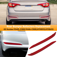 Abodvu Hyundai Sonata 7th-gen rear reflector installed on bumper improves visibility