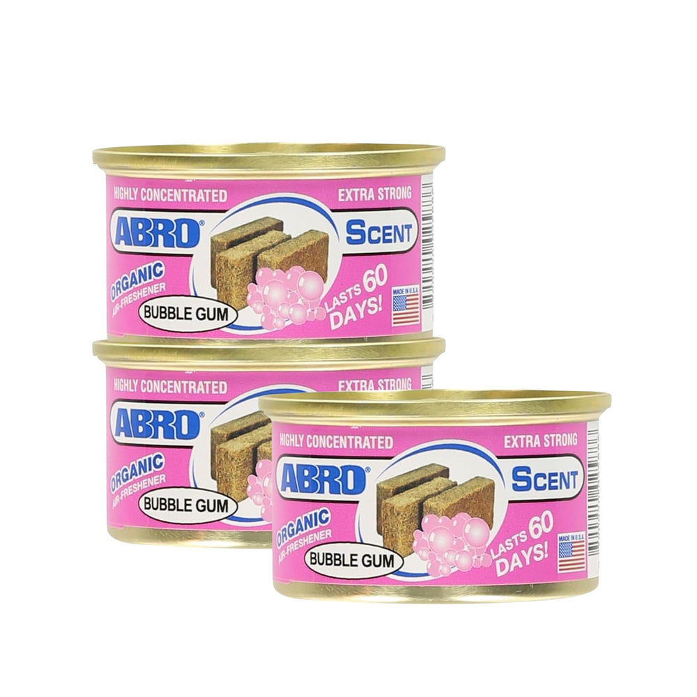 ABRO car air fresheners 3-pack spill-proof design for extended fragrance