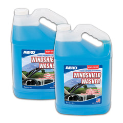 ABRO windshield cleaner bottle front with ready-to-use formula.