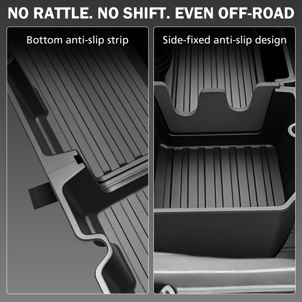 Abystar easy-clean material enables quick cleanup after tough truck trips.