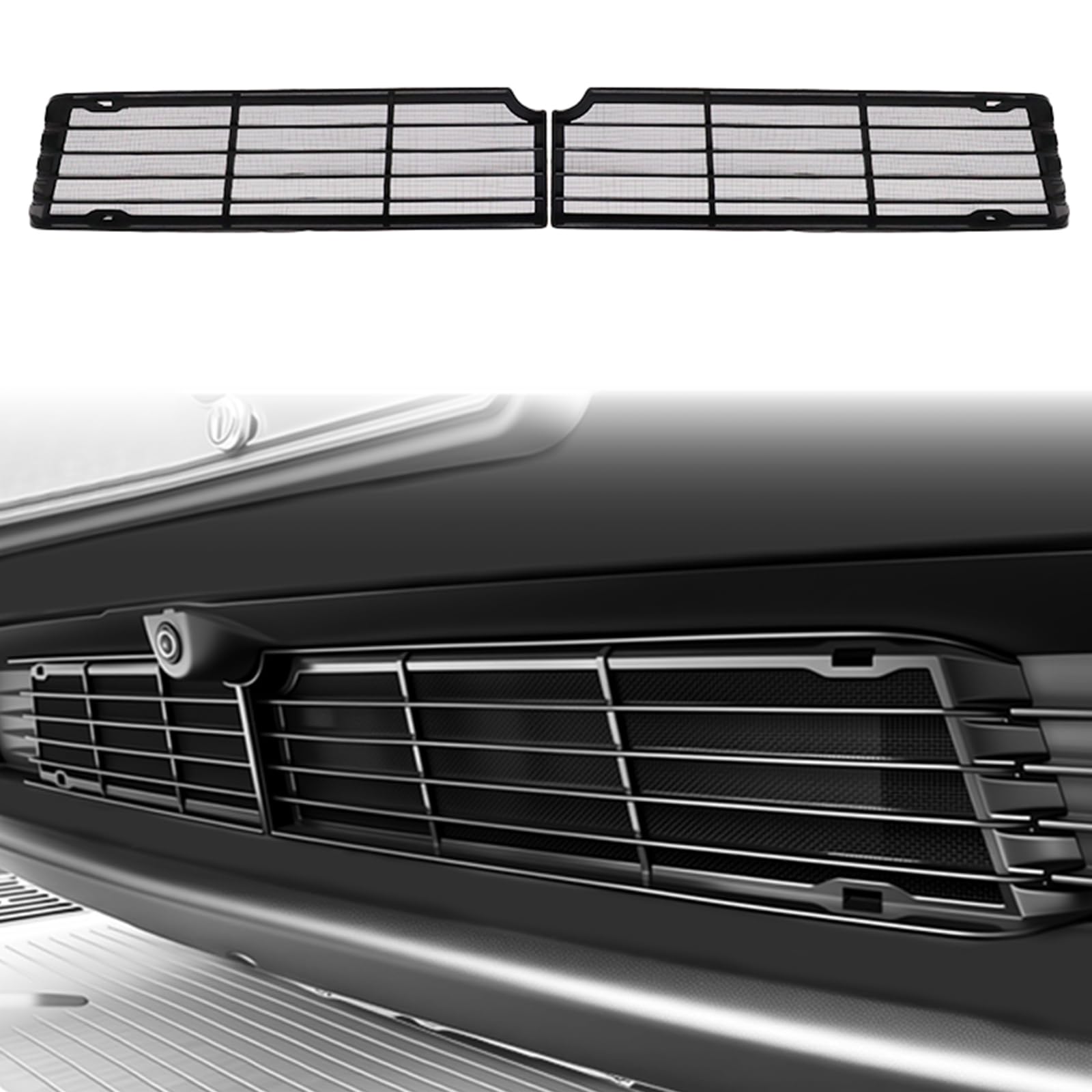 Abystar Tesla Model Y Juniper grille mesh inserts protect the radiator from debris