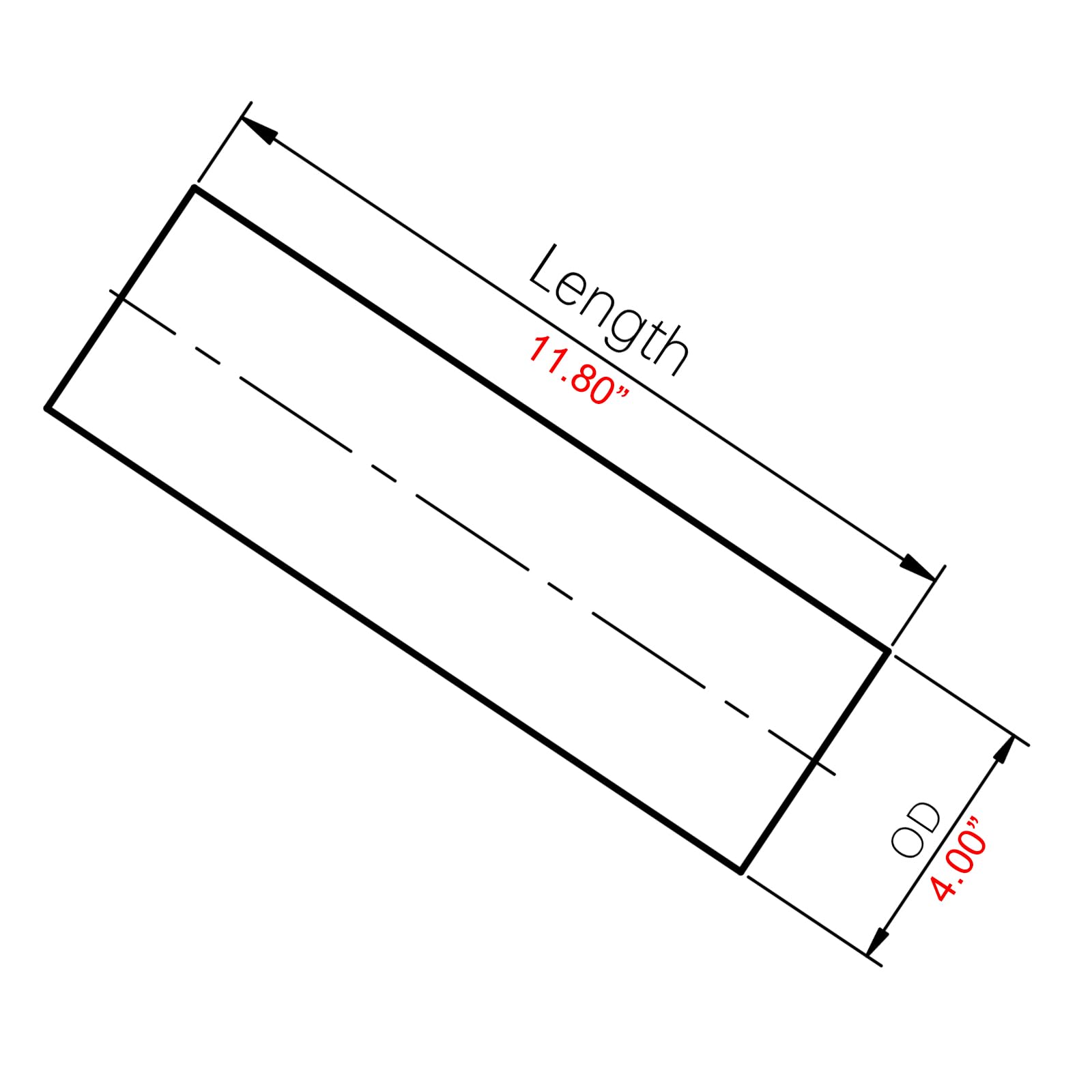 AC PERFORMANCE straight aluminum tubing with brushed finish for durability
