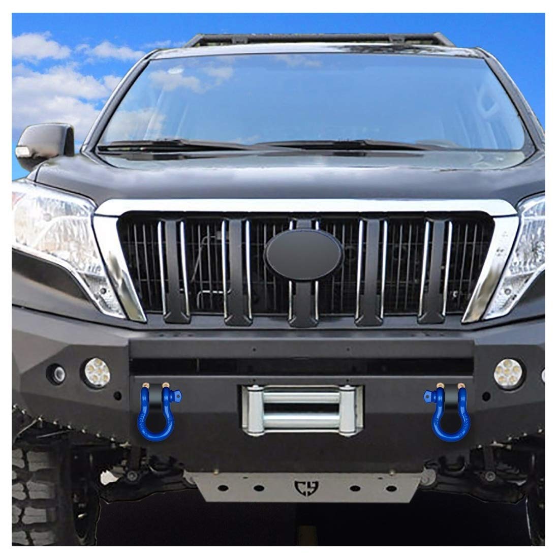 Acando corrosion-resistant blue shackle stays reliable in wet or muddy conditions.