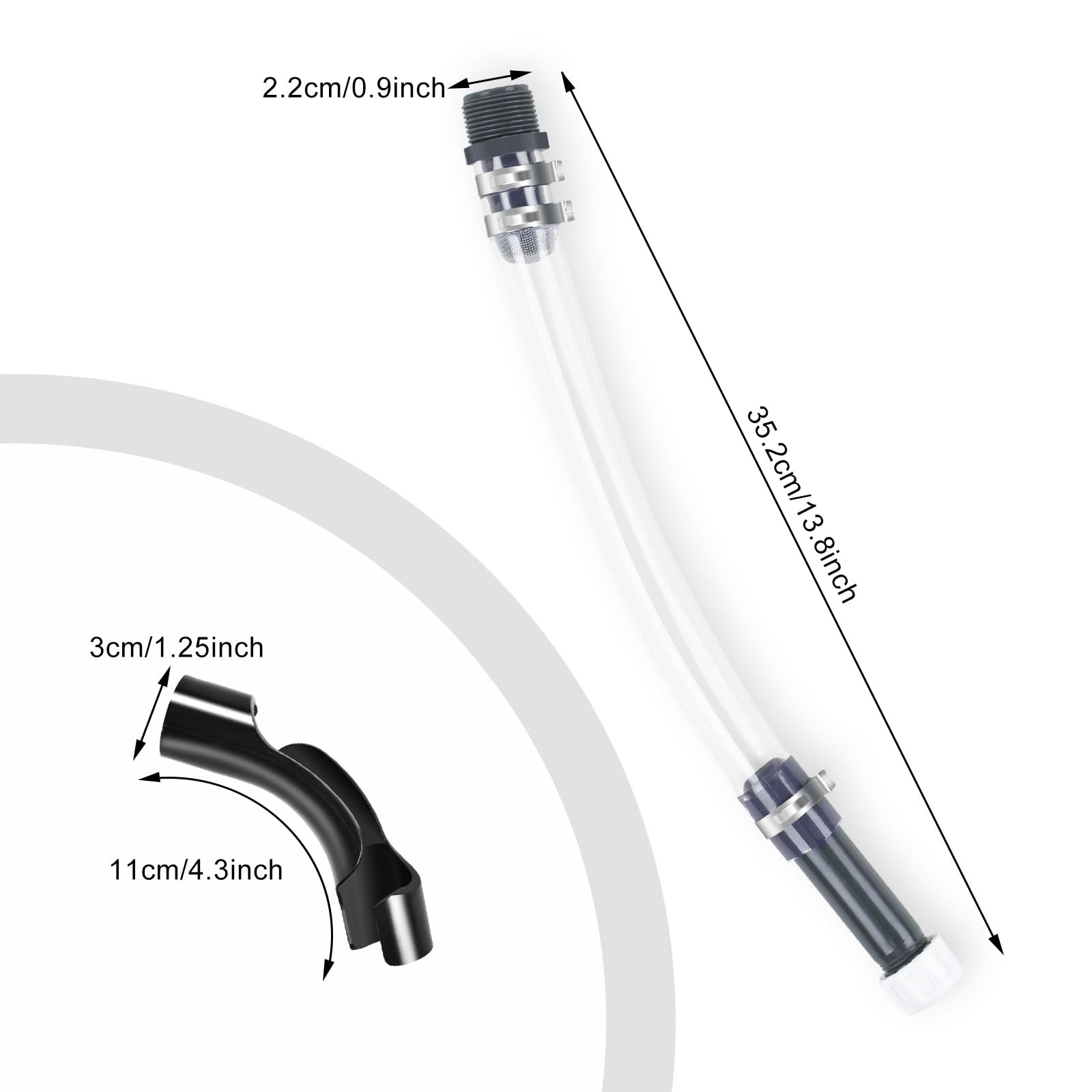 AccEncyc 14-inch hose enables precise, spill-free pouring