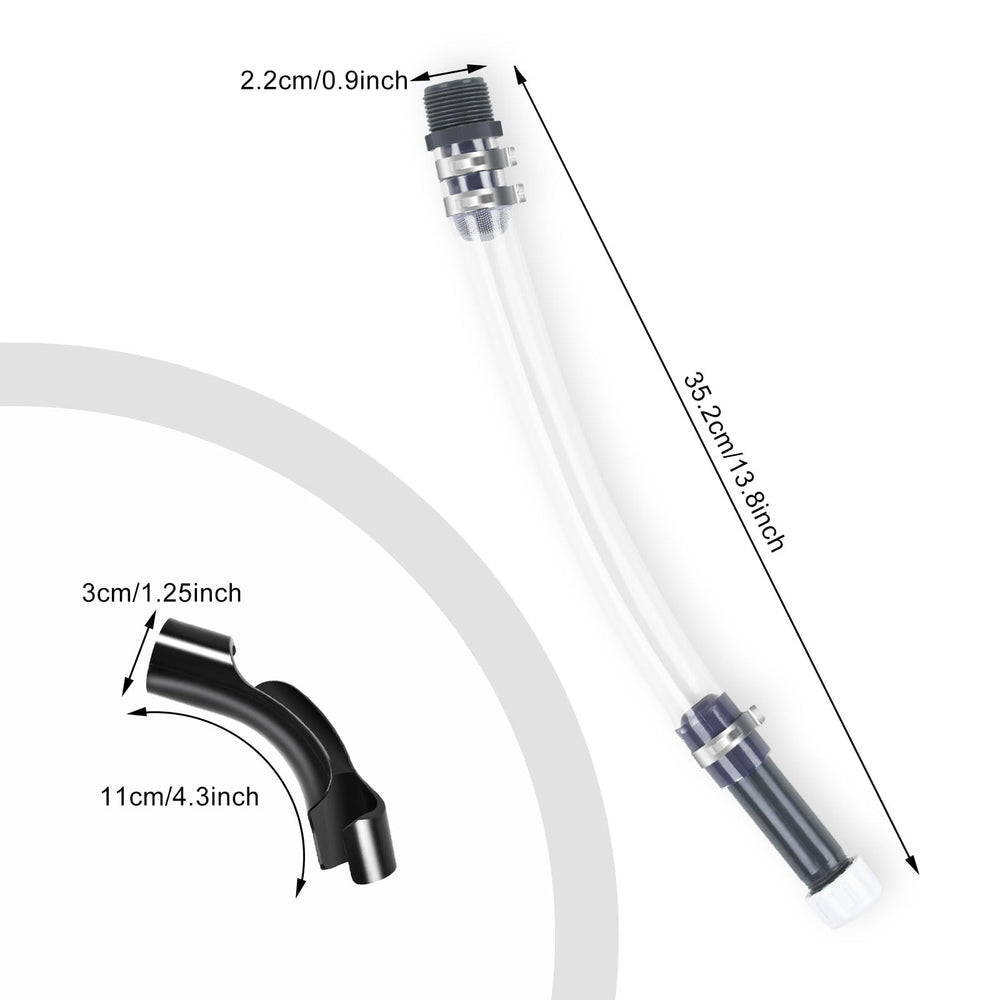 AccEncyc 14-inch hose enables precise, spill-free pouring