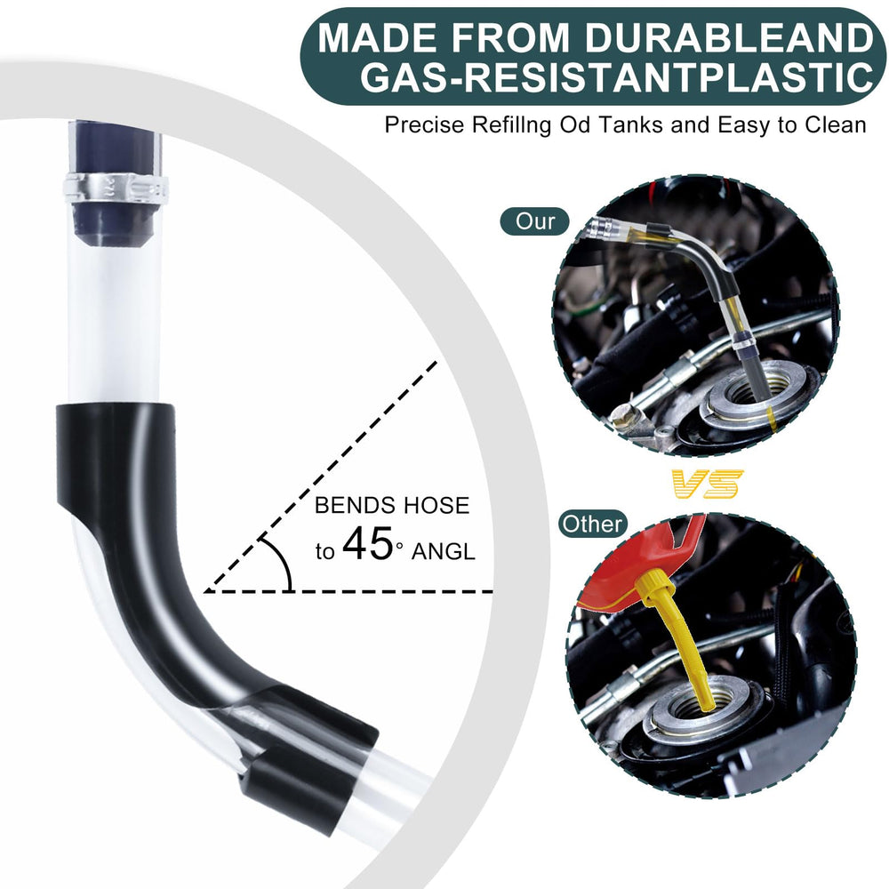 AccEncyc nozzle aligns with 3-, 5-, and 5.5-gallon cans for smooth insertion