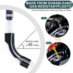 AccEncyc nozzle aligns with 3-, 5-, and 5.5-gallon cans for smooth insertion