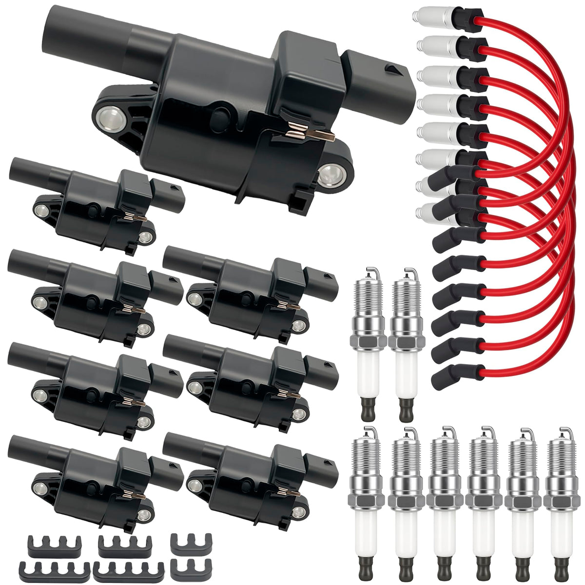 ACCEntry UF414 round ignition coil-pack closeup for reliable ignition performance
