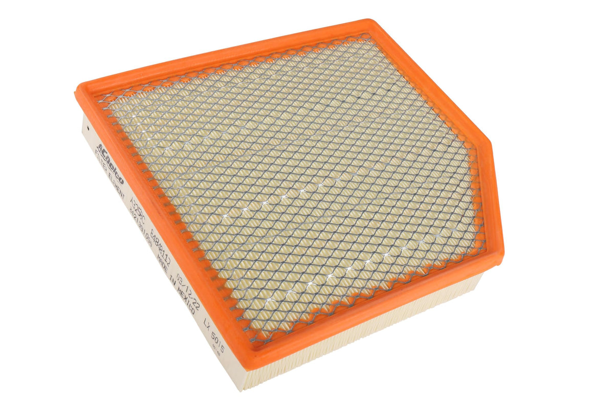 ACDelco air cleaner element showing the tight seal for clean air intake