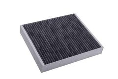 ACDelco CF197 cabin air filter back view with multi-layer construction containing particles