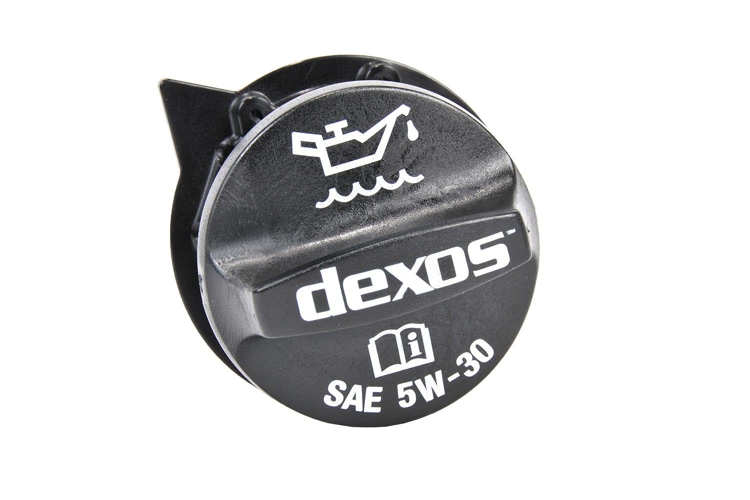 ACDelco FC256 engine oil filler cap, top view, shows precise GM OE fit for reliable sealing.