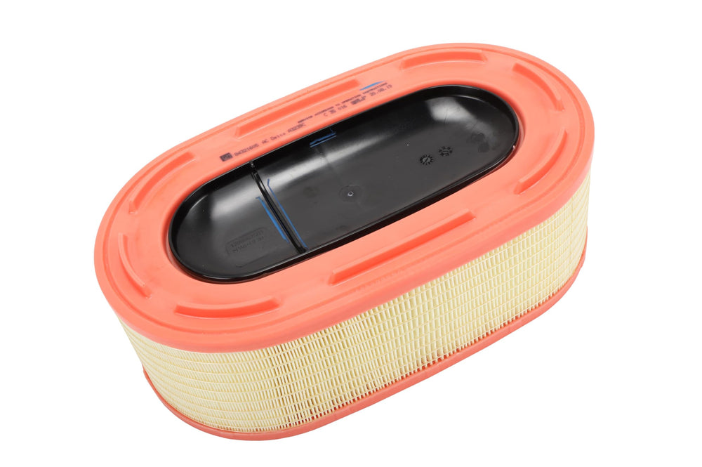 ACDelco GM Original Equipment air filter closeup showing a tight seal for clean engine intake.