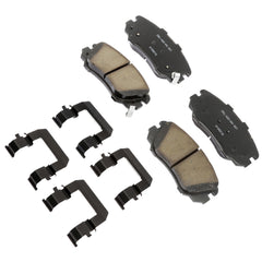 ACDelco Gold 17D1421CHF1 ceramic front brake pad kit with clips for smoother braking and reduced dust