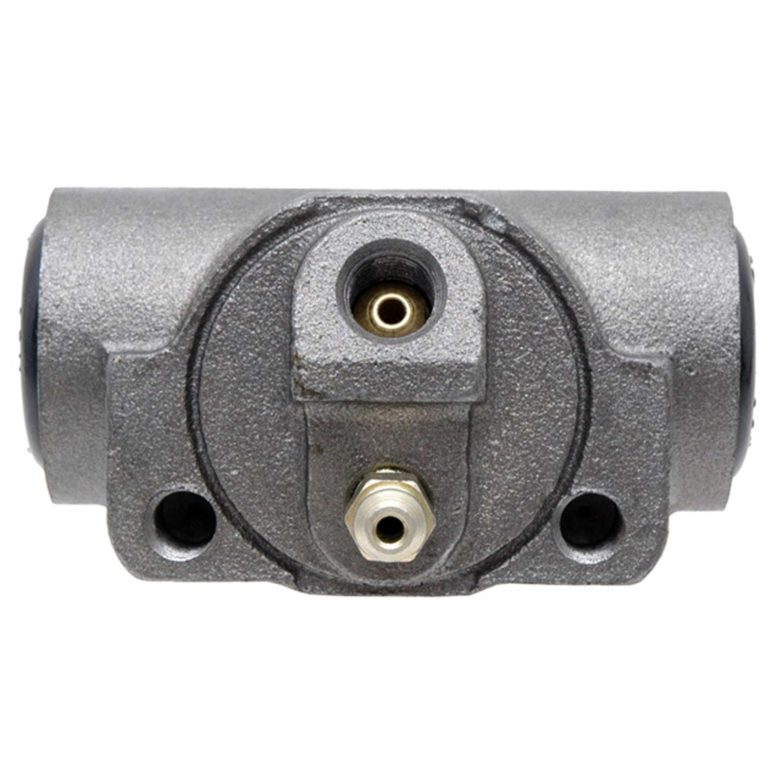 ACDelco Gold 18E1034 rear drum brake wheel cylinder side view, rugged cast iron and aluminum build.