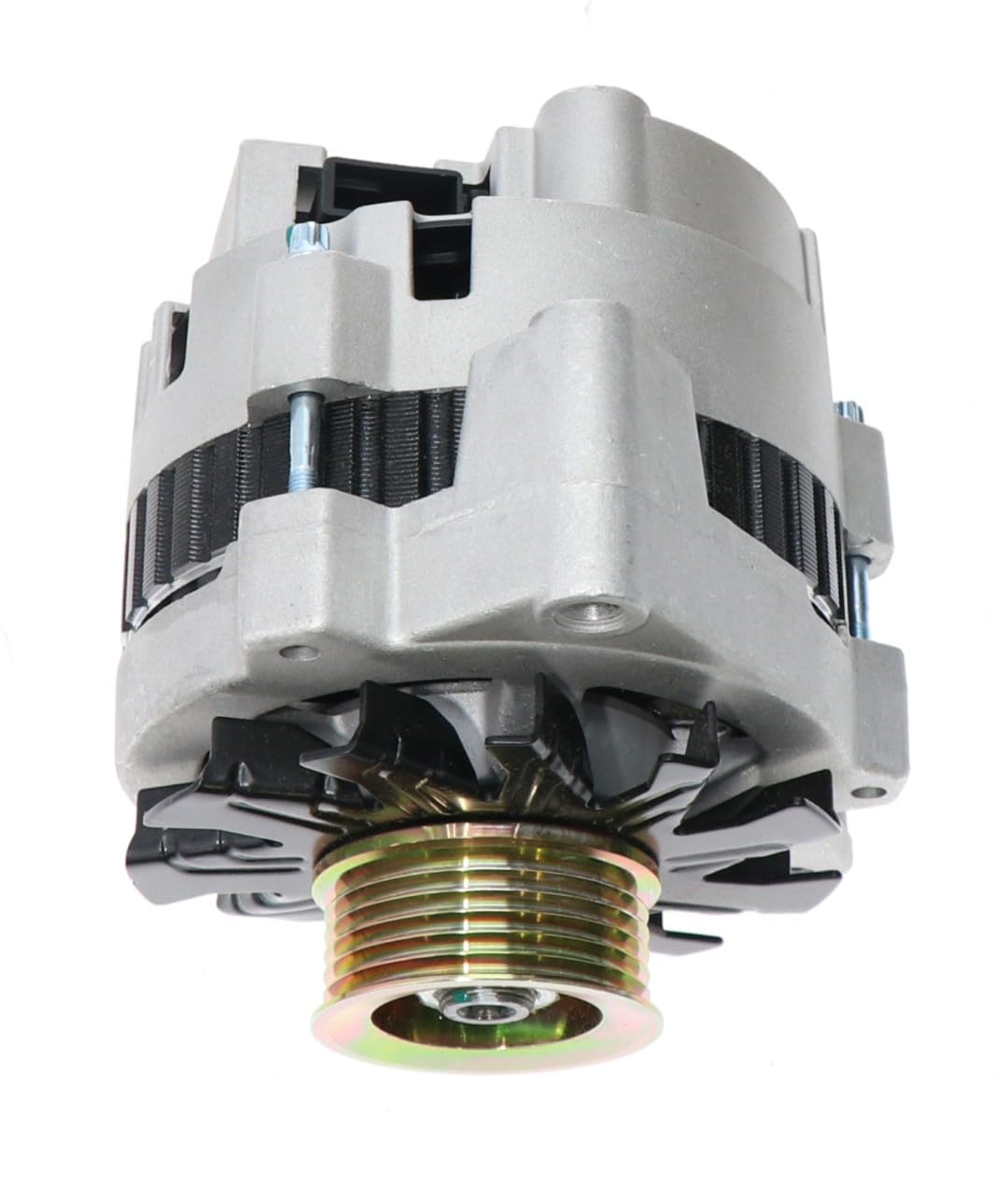 ACDelco Gold 335-1023 alternator side view supports stable power output under load.