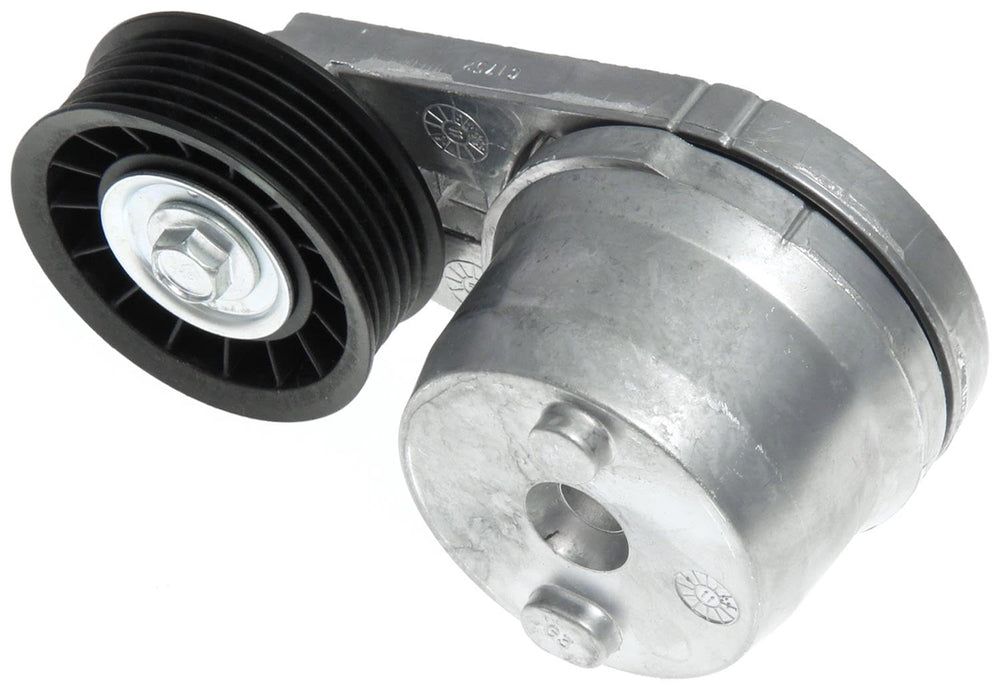 ACDelco Gold 38172 belt tensioner assembly, full unit view, helps maintain proper belt tension.