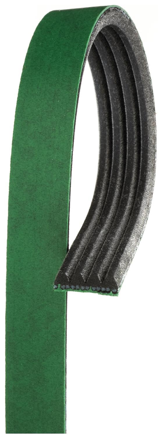 ACDelco Gold K040378HD serpentine belt front view showing multi-rib design for quiet operation.