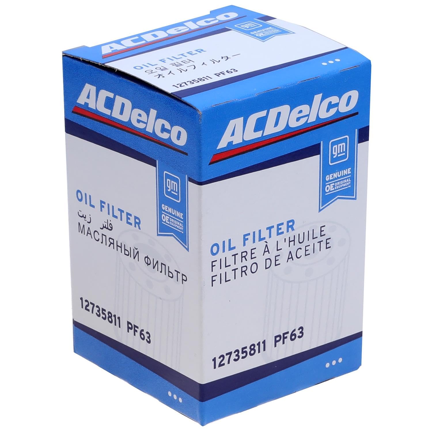 ACDelco PF63F internal filter media ensuring debris capture and oil flow protection