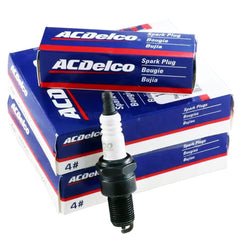 ACDelco R44T center electrode with corrosion-resistant nickel-chrome sheath detail.