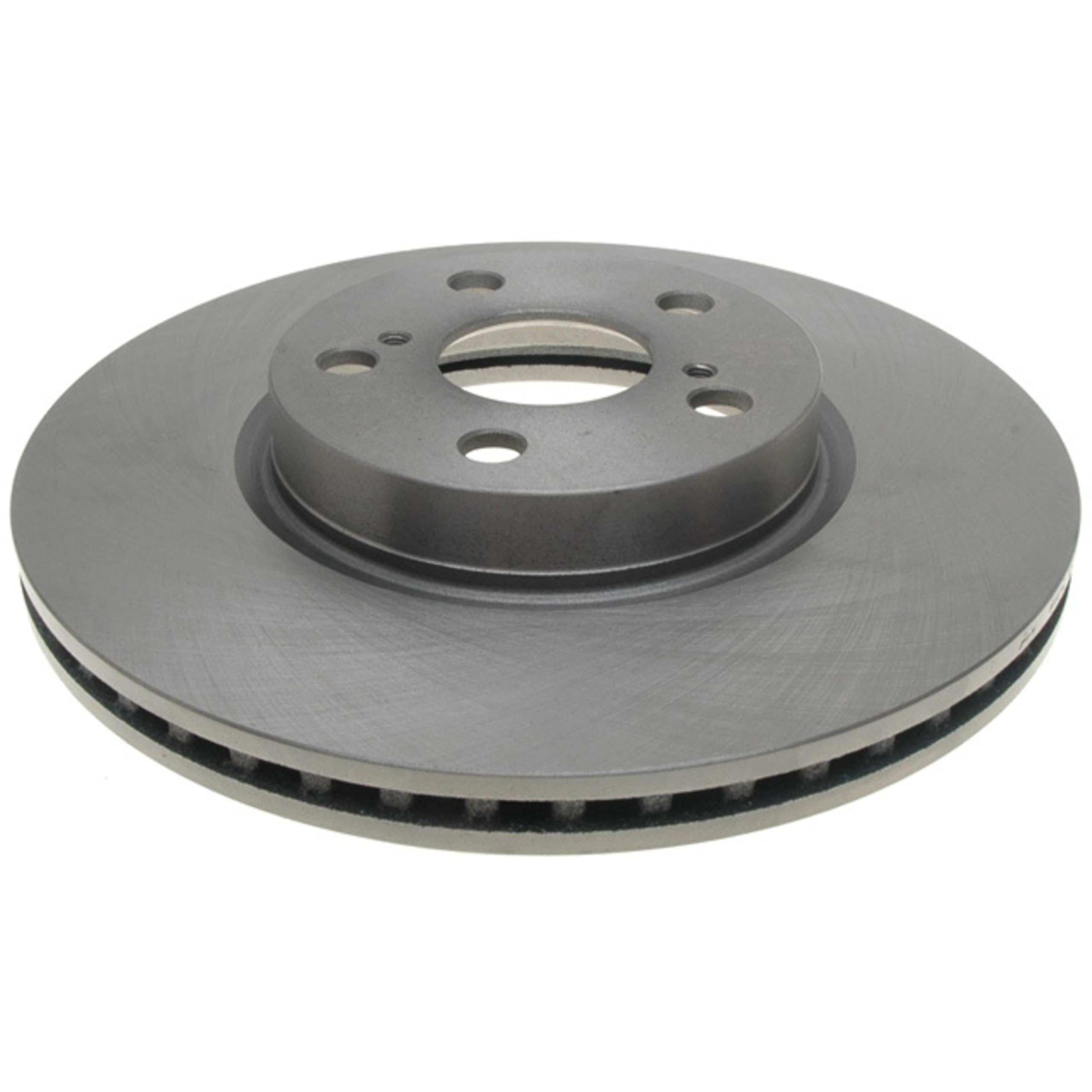 ACDelco Silver 18A2601A rotor close-up showing heat dissipation features for smoother braking