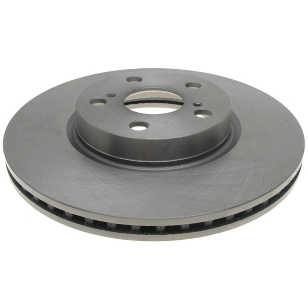 ACDelco Silver 18A2601A rotor close-up showing heat dissipation features for smoother braking