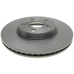 ACDelco Silver 18A2601A rotor close-up showing heat dissipation features for smoother braking