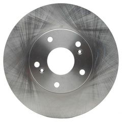 ACDelco Silver Front Brake Rotor vanes configuration channels airflow for cooler operation.