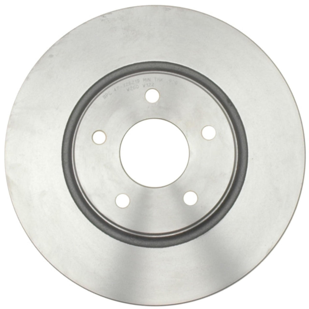 ACDelco Silver front rotor 18A1659A side view shows robust cast iron design