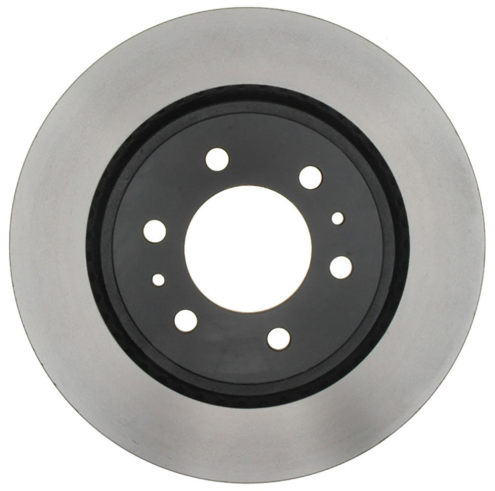 ACDelco Silver front rotor 18A2461A enhances heat dissipation for steady braking.