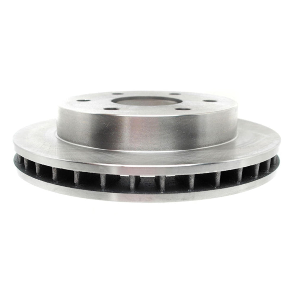 ACDelco Silver 18A258A front rotor face improves heat dissipation for steady braking.