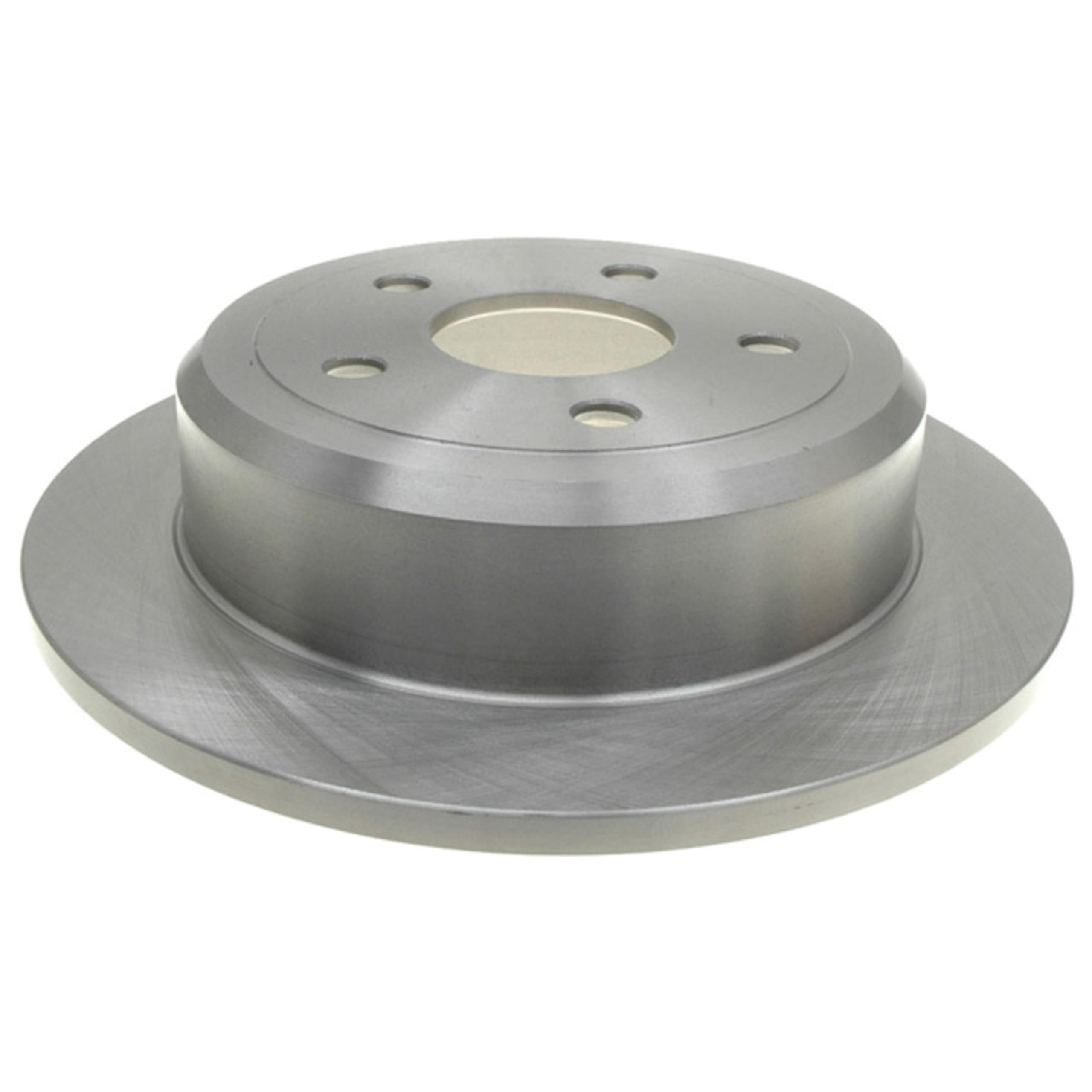 ACDelco Silver rear brake rotor 18A2465A with balanced surface for smoother braking.