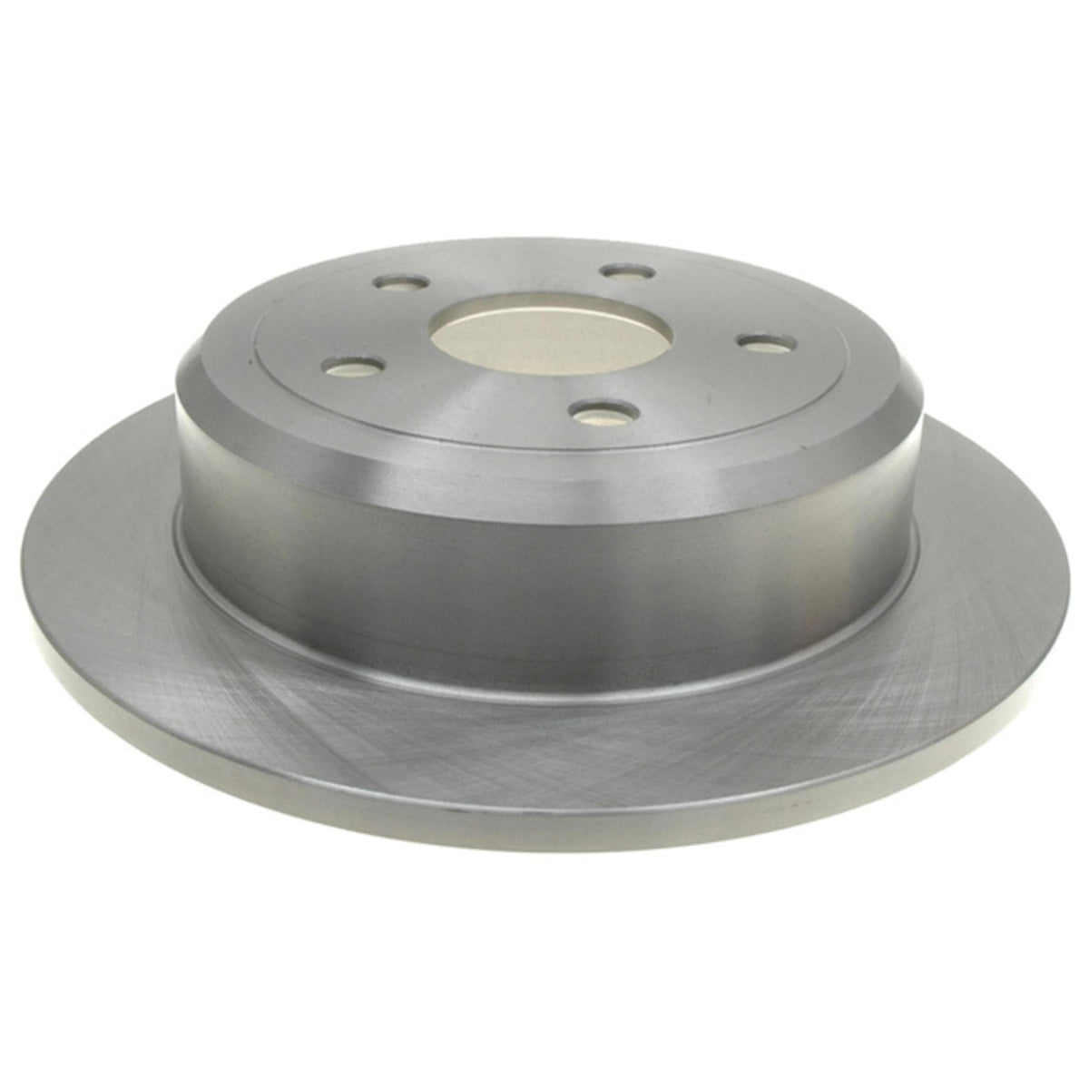 ACDelco Silver rear brake rotor 18A2465A with balanced surface for smoother braking.