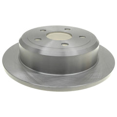ACDelco Silver rear brake rotor 18A2465A with balanced surface for smoother braking.