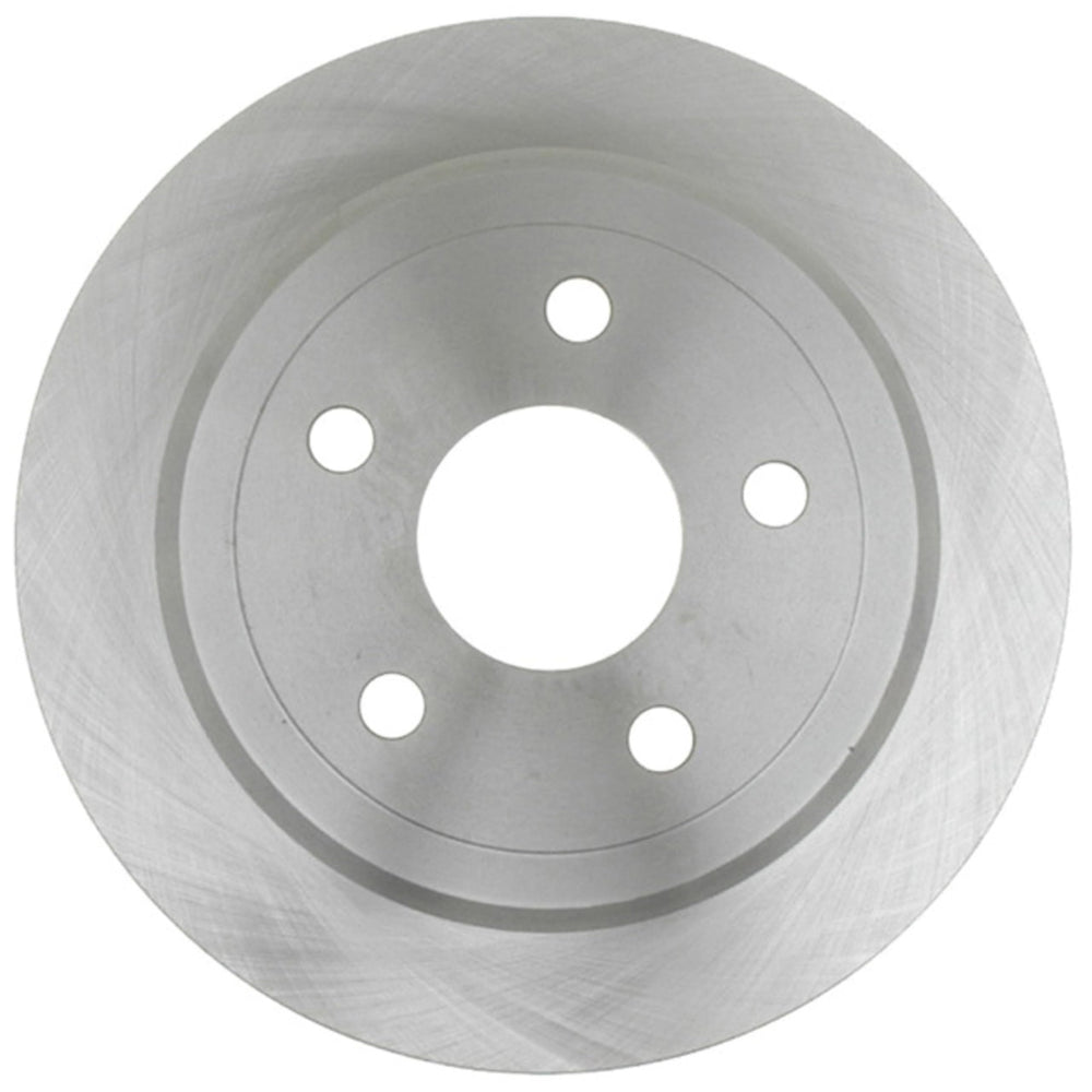 ACDelco Silver rear brake rotor for Jeep Wrangler compatible design ensuring proper fit.