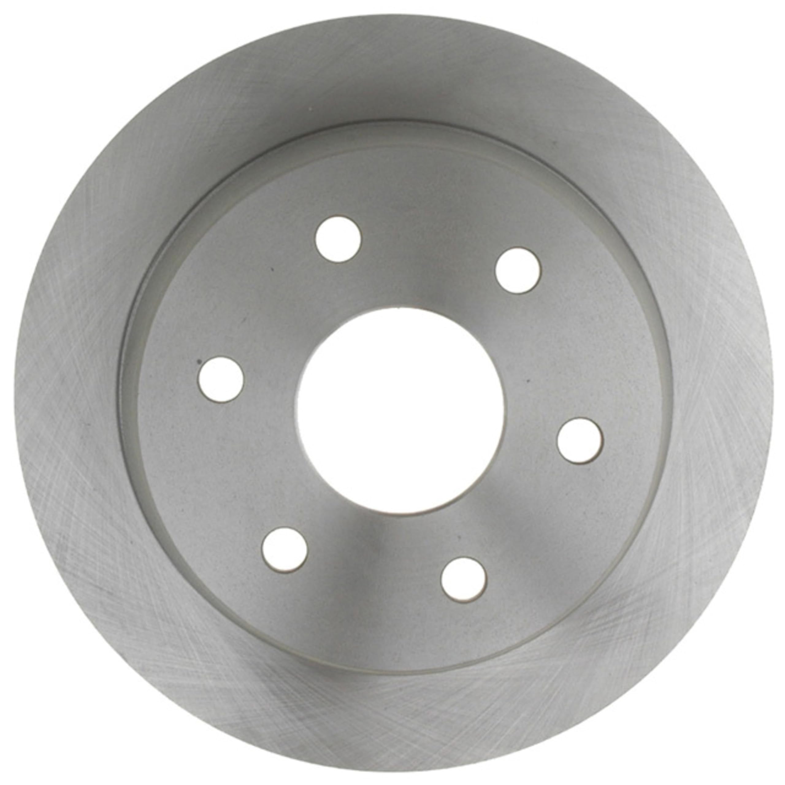 ACDelco Silver 18A952A rear rotor with smooth non-directional finish for quieter rear braking