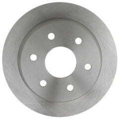 ACDelco Silver 18A952A rear rotor with smooth non-directional finish for quieter rear braking