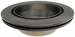 Fitment view of ACDelco Silver 18A952A rear rotor for Chevy Suburban and Tahoe