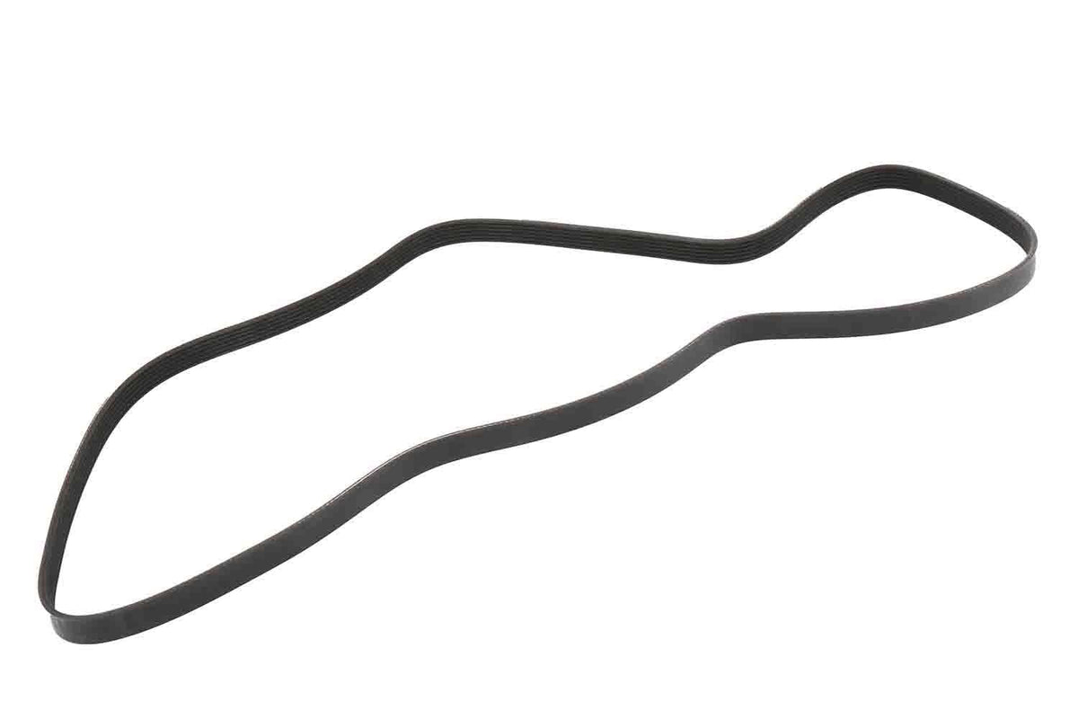 ACDelco GM Original Equipment V-ribbed serpentine belt for secure pulley contact and reliable drive.
