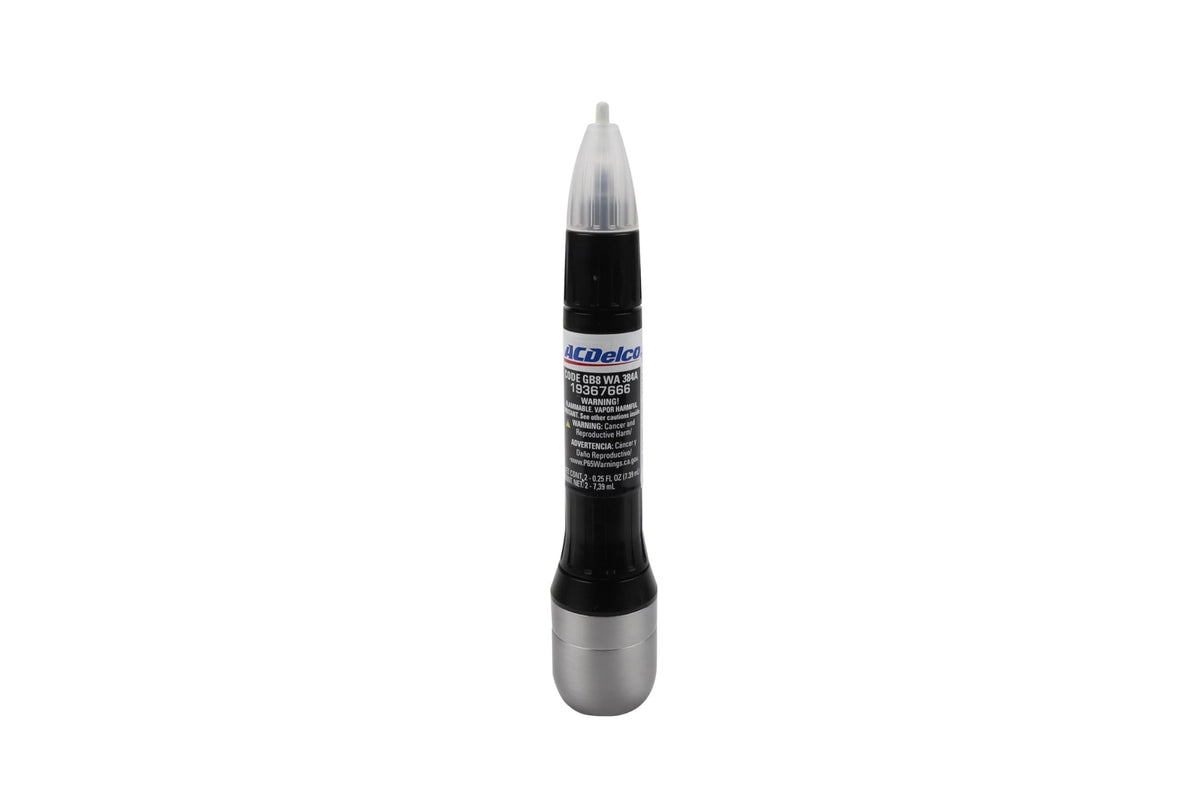 ACDelco WA384A four-in-one touch-up paint pen close-up showing piston-tip for precise fixes.
