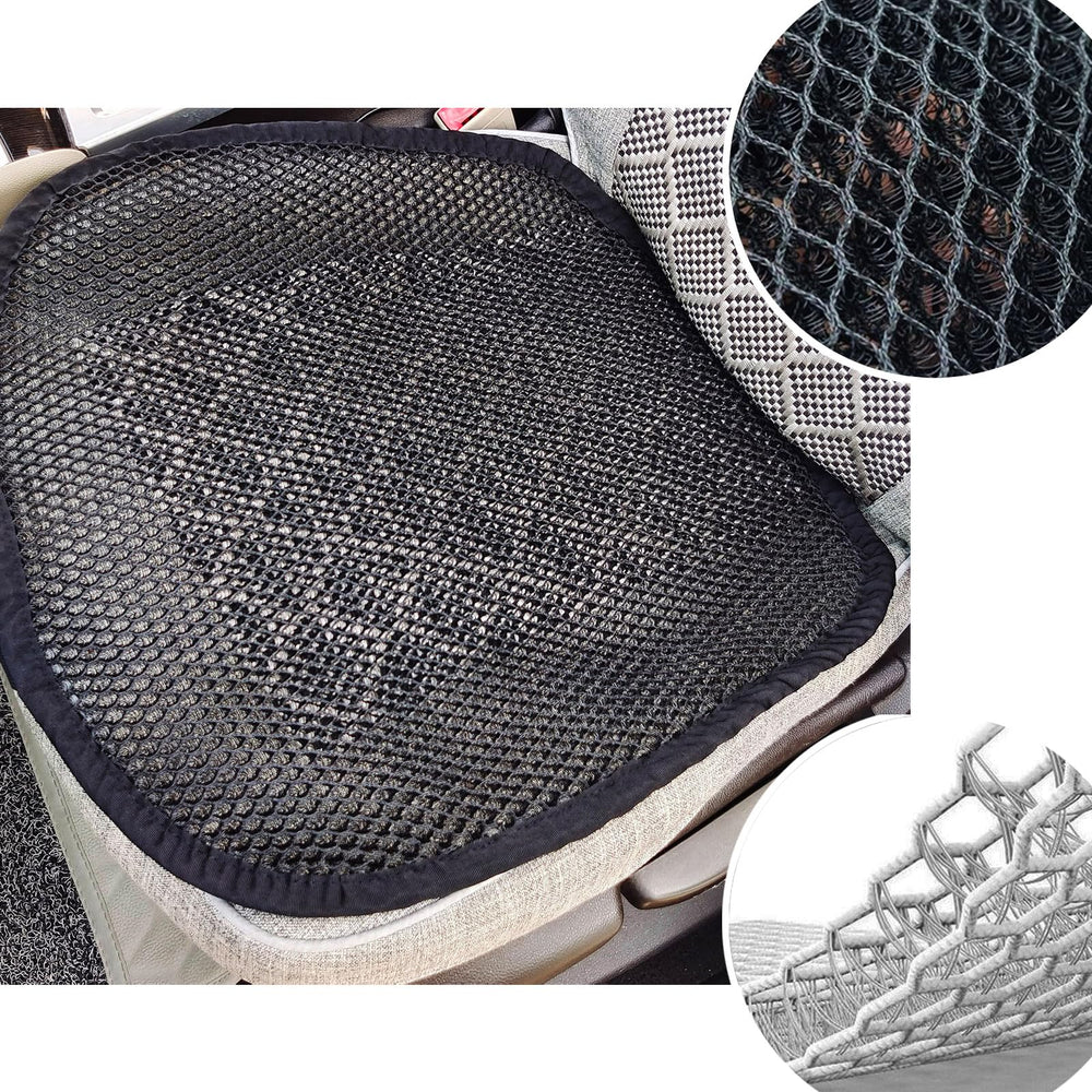 ACDIAC Summer Cool 3D mesh cushion side profile, anti-slip base