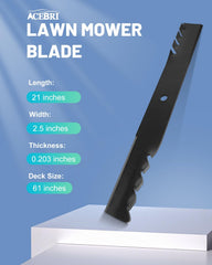ACEBRI iron blade material highlights durable construction for tough yard work.