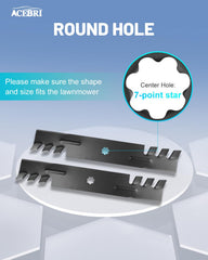 ACEBRI mulching blade for GX21786 enables clean clippings and faster mowing