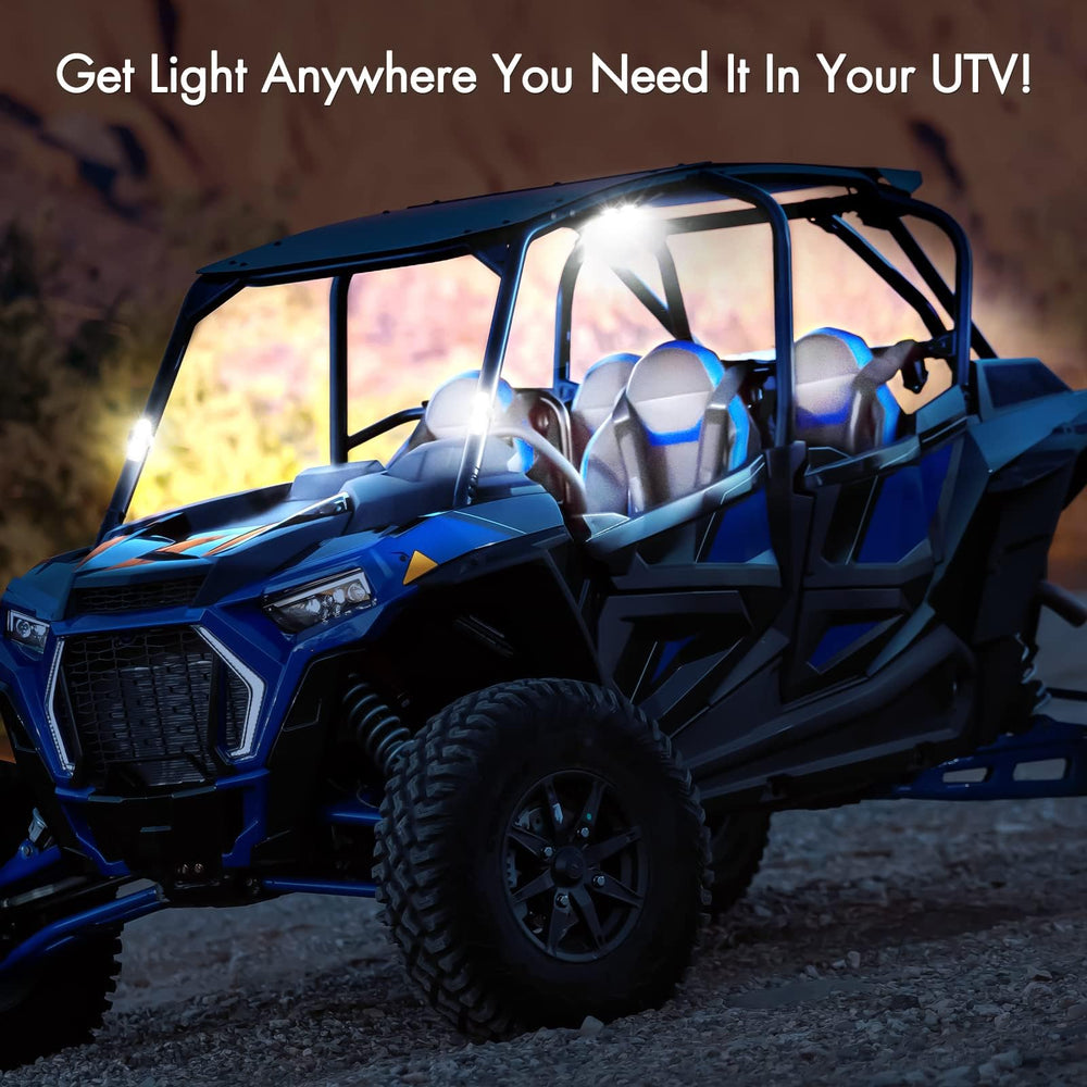 ACEC SHOP UTV Dome Light packaging shows included mounting pad and hardware