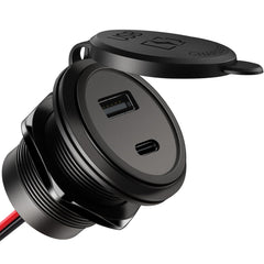 Acegoo 12V USB outlet with waterproof cover for rugged RV or boat use