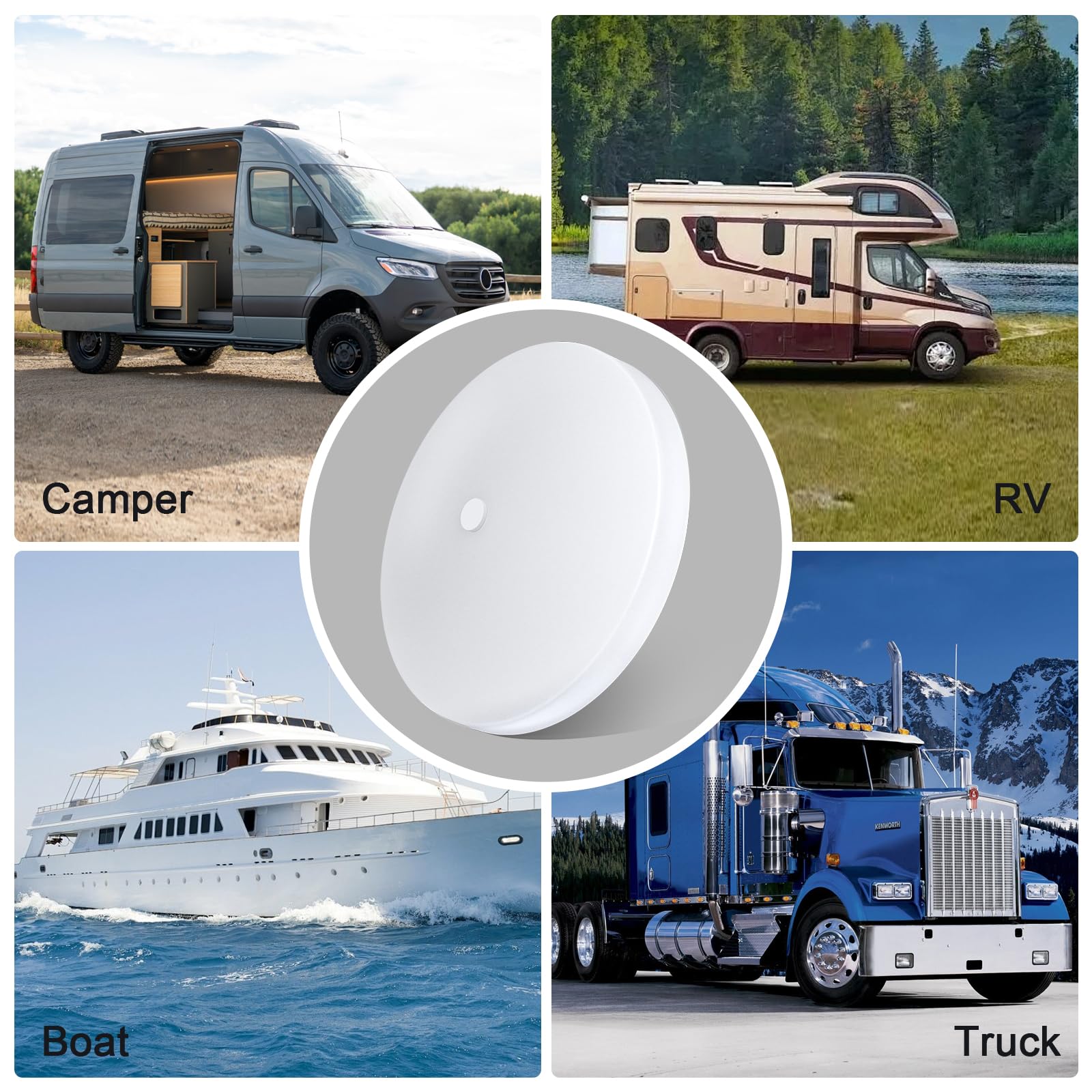 acegoo 4-pack RV light kit for versatile ceiling illumination.