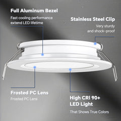 Acegoo camper van interior light with high CRI delivers true colors for cooking and reading.