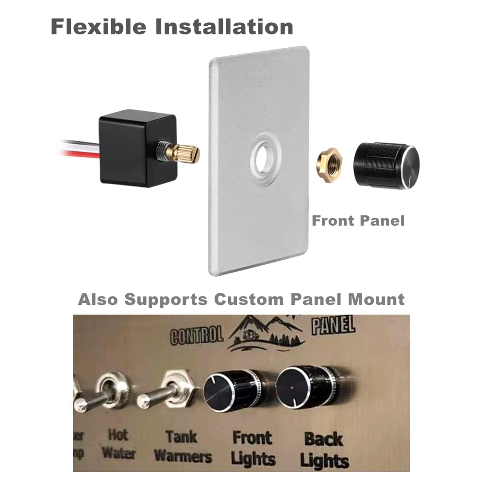 LED strip lights dimmed safely with Acegoo 12V dimmer in a controlled setup.