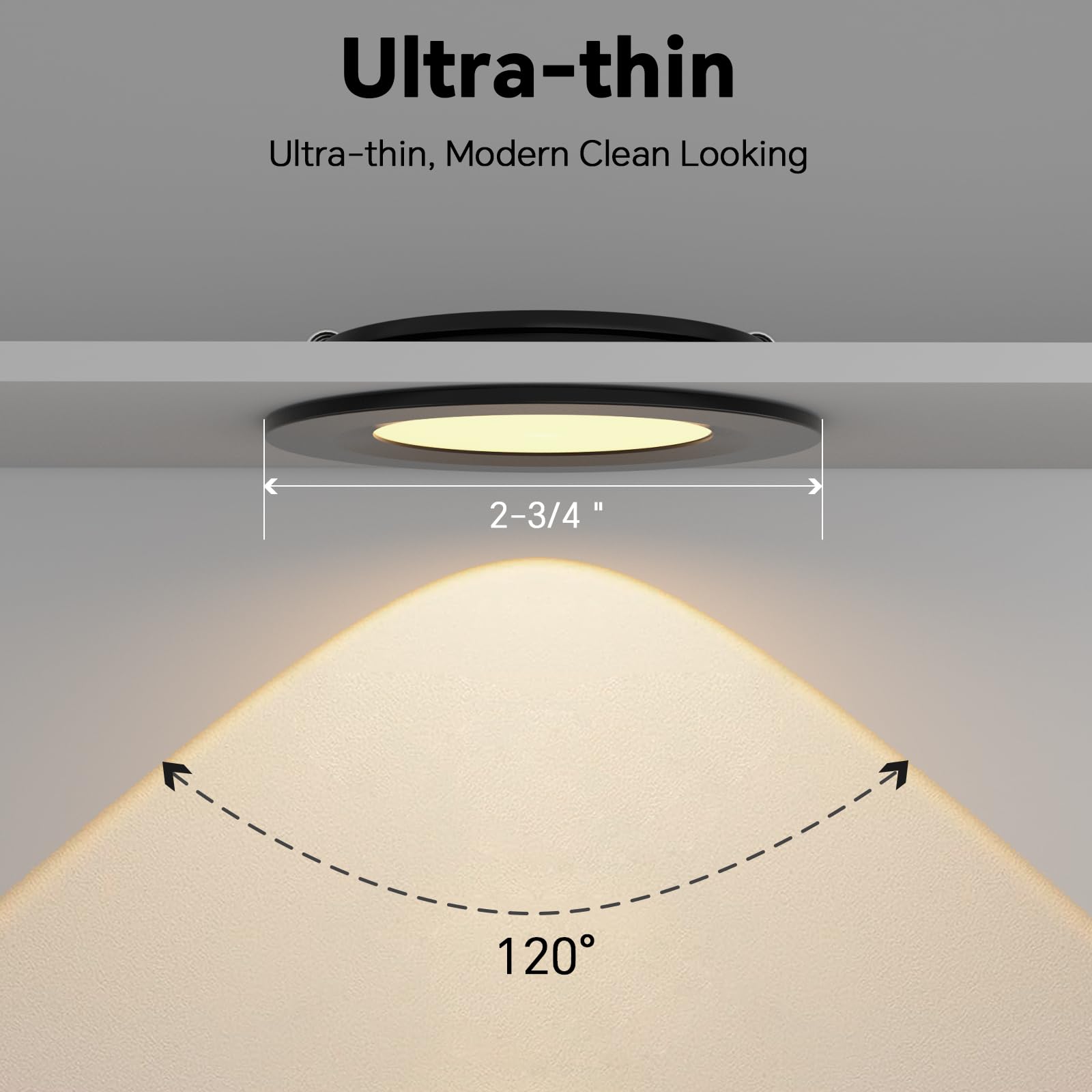 acegoo low-profile puck light preserves headroom while brightening interiors