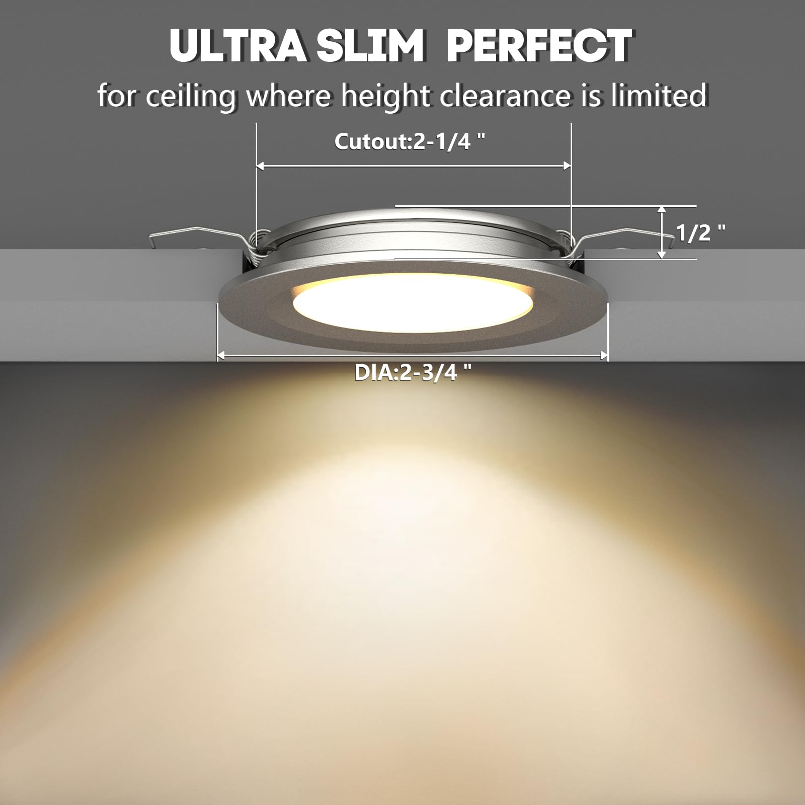Low profile puck light designed for vibration resistance on mobile devices