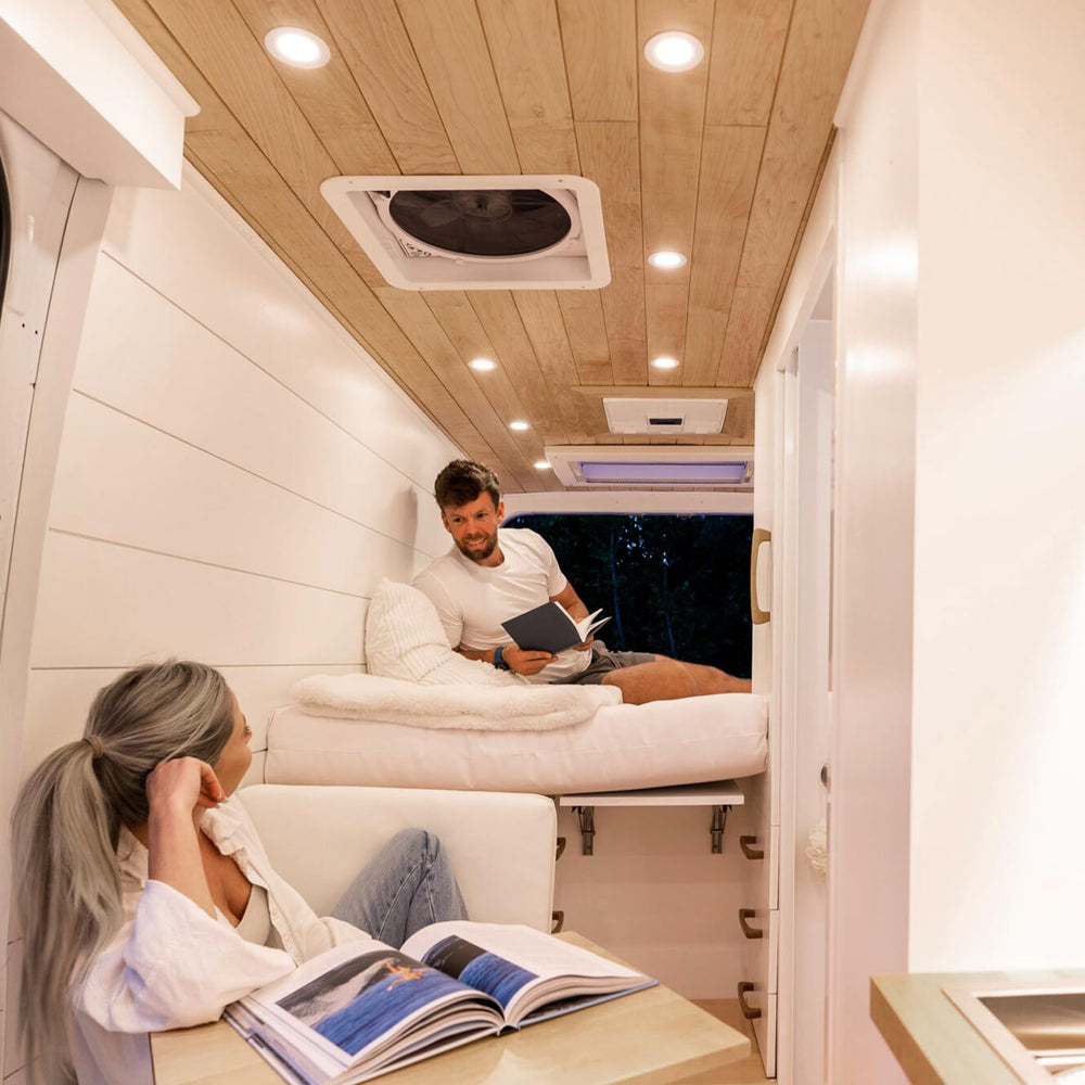 Acegoo recessed light with secure vibration-proof mounting for rough roads and choppy seas.
